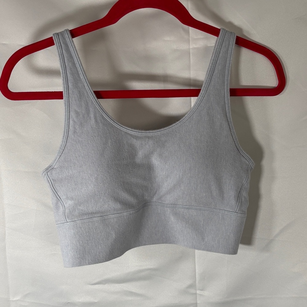 Under Armour Light Gray Sports Bra Size Medium